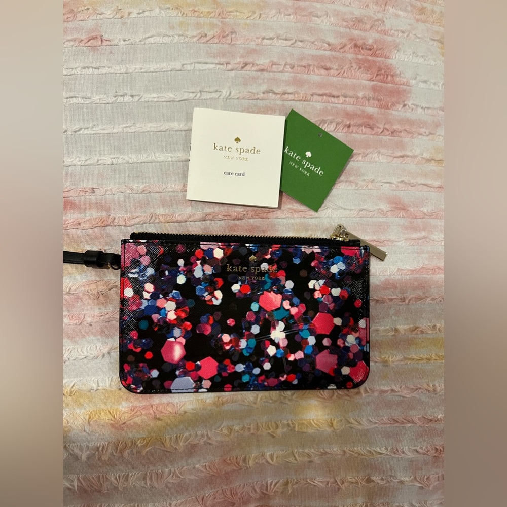 Kate Spade gem pattern wristlet